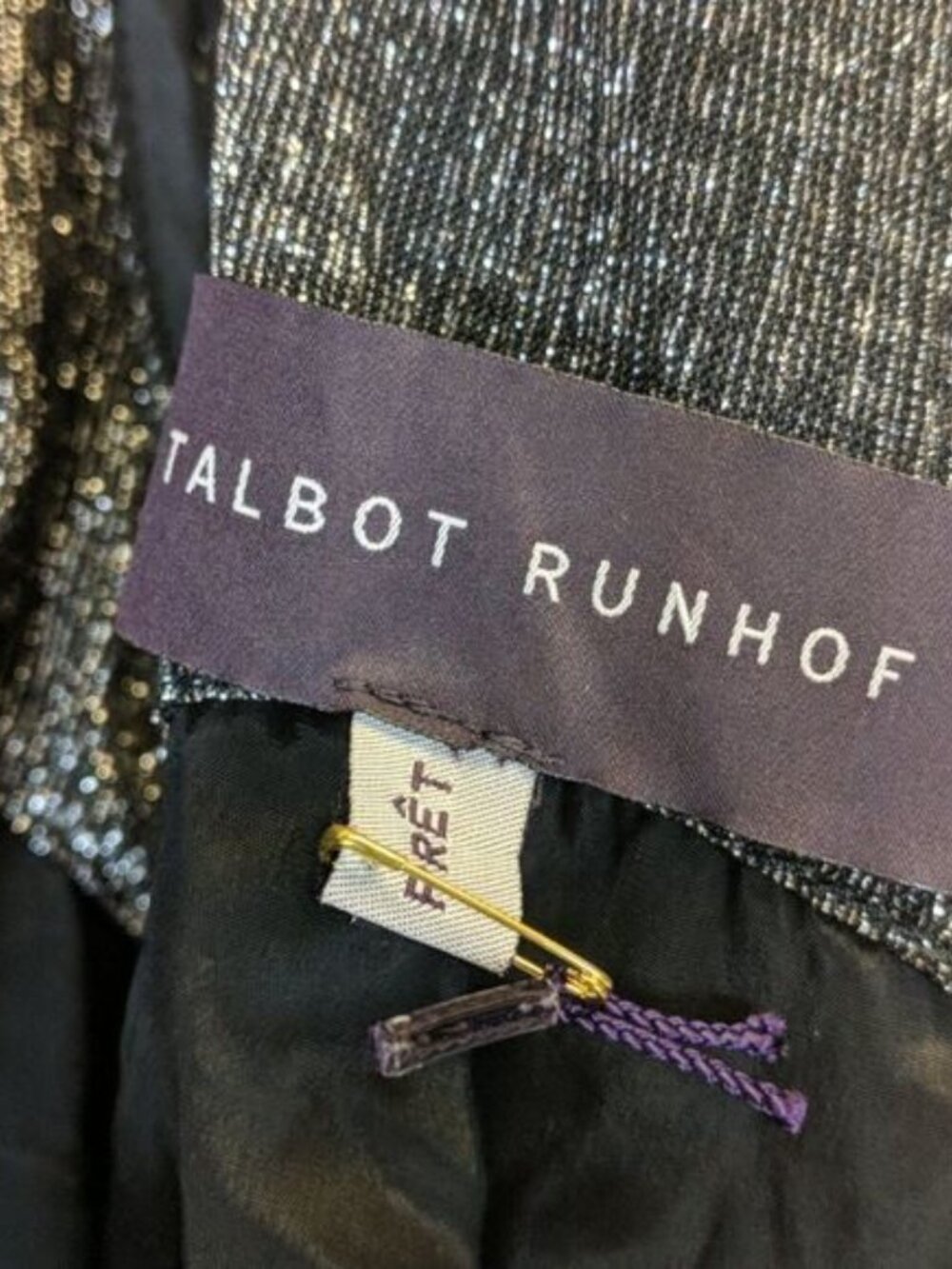 Talbot Runhof Metallic Ruched Dress - Picture 4 of 6
